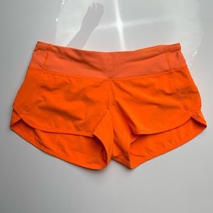 Lululemon speed short 2.5”, size 4